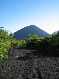 Der Vulkan cerro negro
